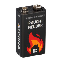 8x Absina Alkaline 6LR61 9V Block Batterie - passend fü