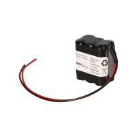 Notleuchten-Akku 7,2V 2200mAh NiMH F2x3 AA 200mm Kabel 6