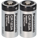 2x Panasonic 3V CR123A DL123A Batterien  CR17345 Ultra Lithium Foto Bulk