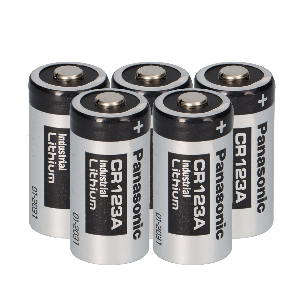 5x Panasonic 3V CR123A DL123A Batterien CR17345 Ultra Lithium Foto Bulk