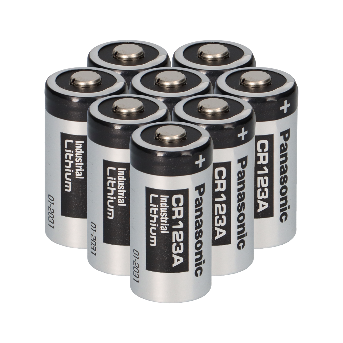 8x Panasonic 3V CR123A DL123A Batterien CR17345 Ultra Lithium Foto