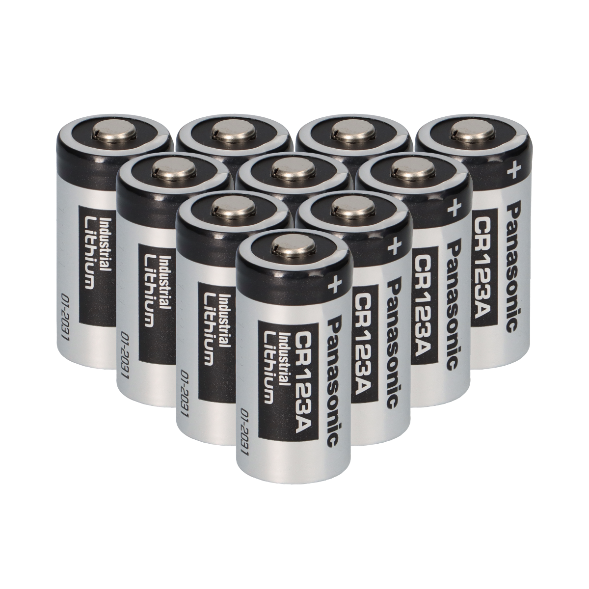 10x Panasonic 3V CR123A DL123A Batterien CR17345 Ultra Lithium Foto Bulk
