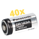 40x Panasonic 3V CR123A DL123A Batterien  CR17345 Ultra...