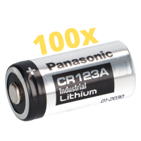100x Panasonic 3V CR123A DL123A Batterie gallery