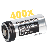 200x Panasonic 3V CR123A DL123A Batterie productbox