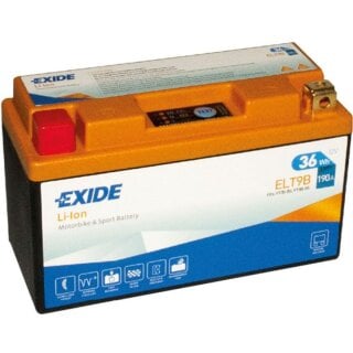 Exide ELT9B 12V 3Ah Lithium Motorradbatterie LiIon 190A