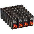 24x 9V-Block Rauchmelder Batterie für Rauchwarnmelder...