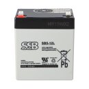 SSB Blei Akku SB 5-12L AGM Batterie 6,3mm Faston- 12V 5Ah