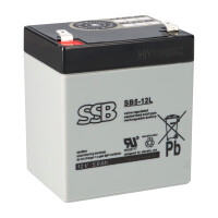 SSB Akku SB5-12L 12Volt 5Ah 6,3mm Faston gallery