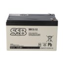 SSB Blei Akku SB 12-12 AGM Batterie VdS G111035 - 12V 12Ah