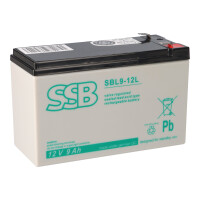 SSB Akku SBL9-12L 12Volt 9Ah 6,3mm Fasto gallery