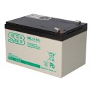 SSB Blei Akku SBL 12-12L AGM Batterie 6,3mm Faston - 12V 12Ah