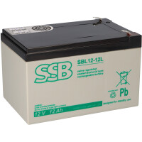SSB Akku SBL12-12L 12Volt 12Ah 6,3mm Fas gallery