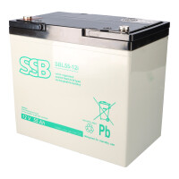 SSB Battery SBL55-12i AGM Bleiakku 12V 55Ah M6-Schraubanschl