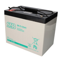 SSB Battery SBL75-12i(sh) AGM Bleiakku 12V 75Ah M6-Schrauban