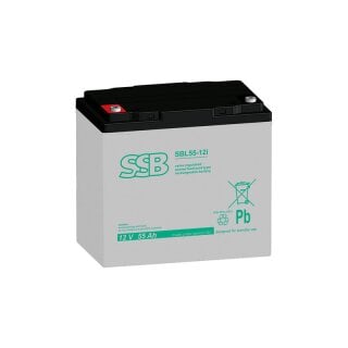 SSB Akku SBLFT 55-12i 12Volt 55Ah M6 Schraubanschluss