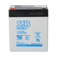SSB Battery SBH190-12 High-Rate AGM Bleiakku 12V 5,1Ah &ndas