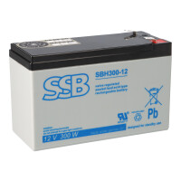 SSB Akku SBH 300-12 12Volt 277W 6,3mm Fa gallery
