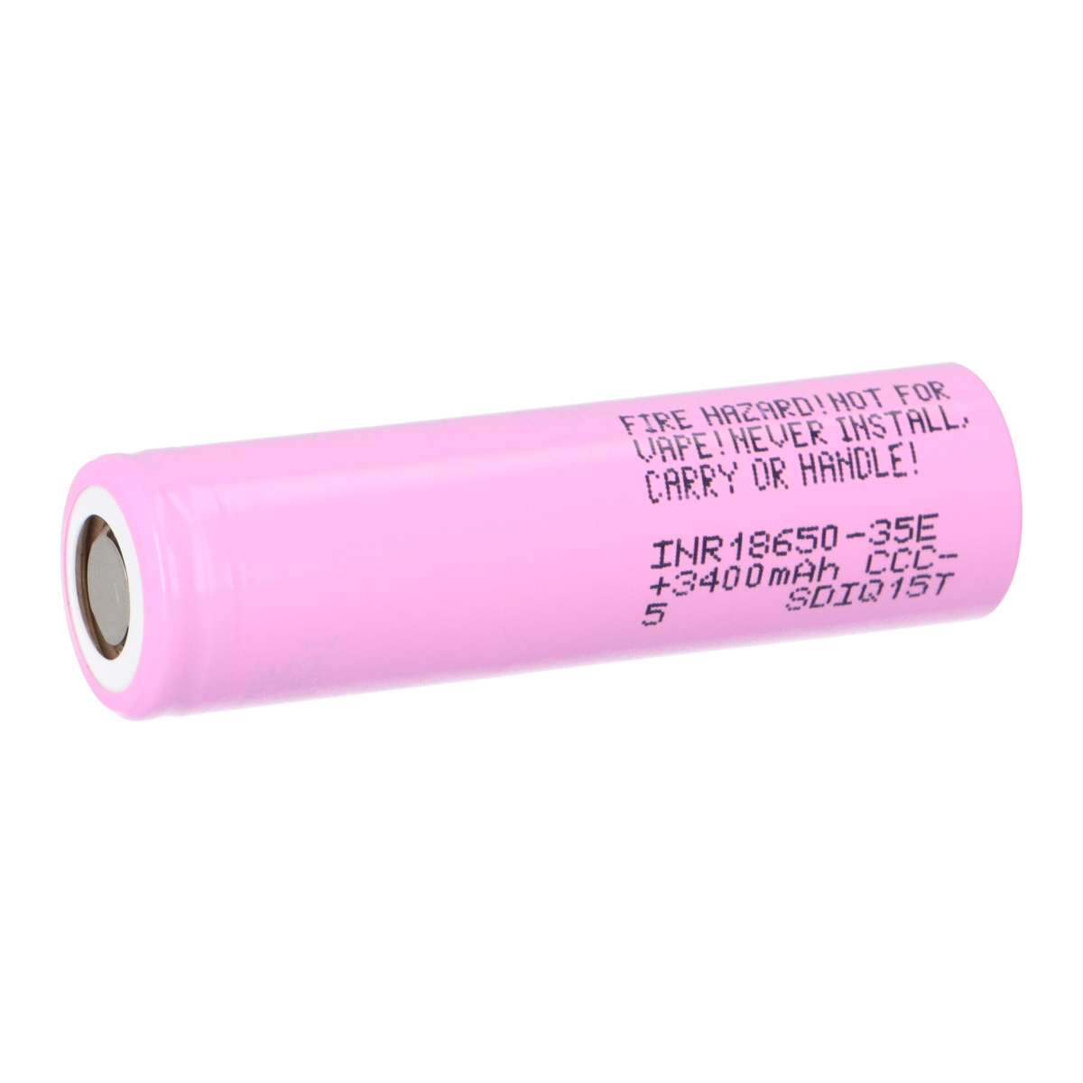 Samsung INR18650-35E – Li-Ion Zelle 3,7 V 3500 mAh (18650, Flat-Top, ungeschützt)