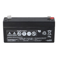 FIAMM FG10301 Standard AGM Bleiakku 6V 3Ah T1 / Faston 4,8 m