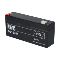 FIAMM FG10301 Standard AGM Bleiakku 6V 3Ah T1 / Faston 4,8 m