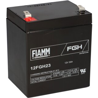 Fiamm Blei-Akku 12FGH23 12V 5Ah Pb Faston 6,3mm