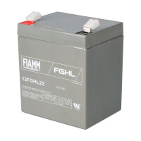 FIAMM 12FGHL22 High-Rate Longlife AGM Bleiakku 12V 5Ah T2 / 