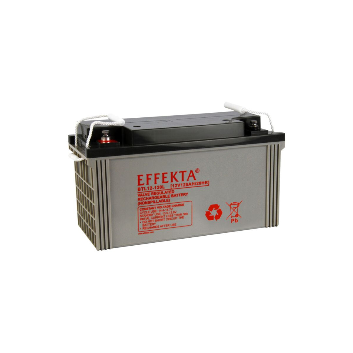 Effekta BTL 12-120L AGM Akku 12V 120Ah – passend für Groß-USV, Notstrom & Rechenzentrum