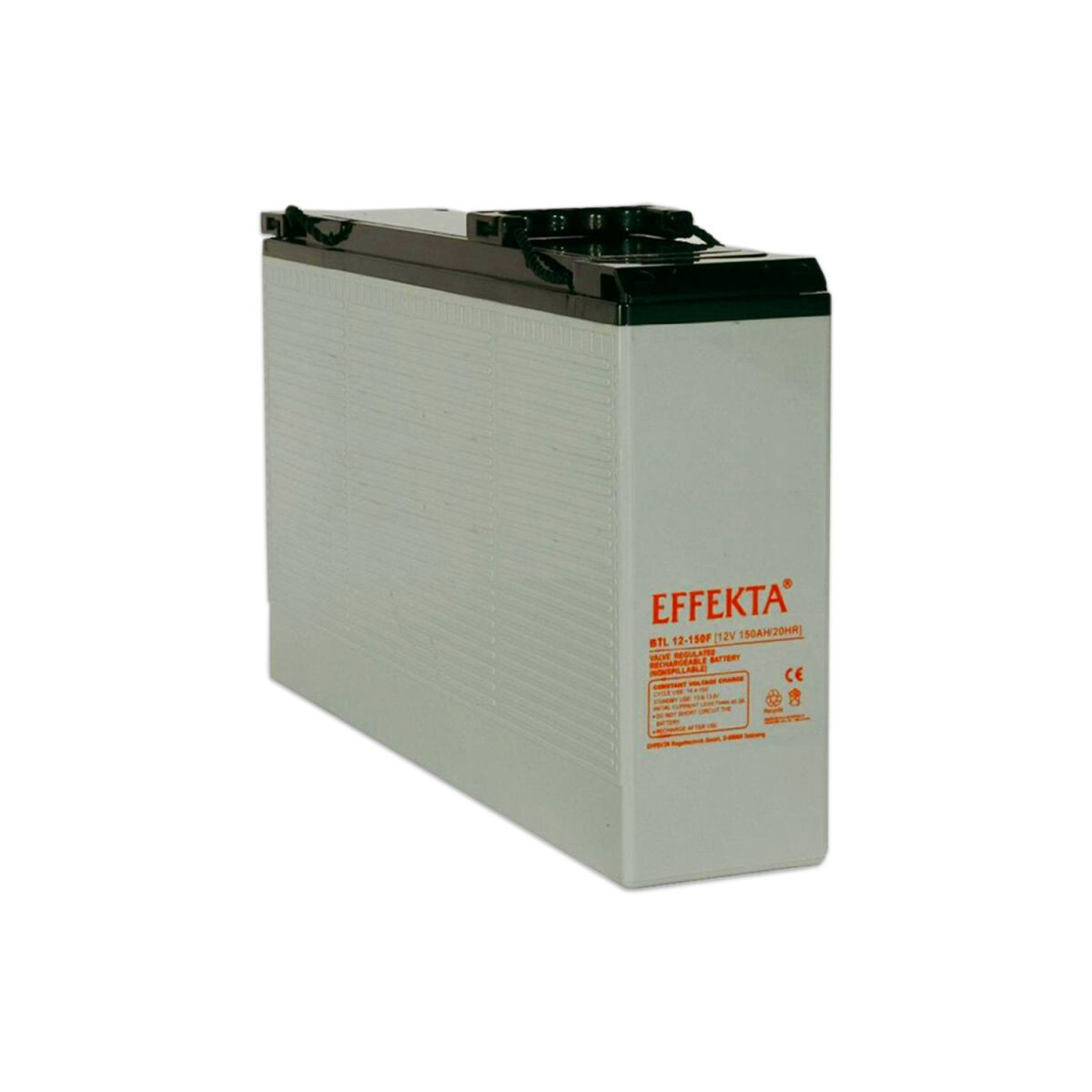 Effekta BTL 12-150FK AGM Akku 12V 150Ah Frontterminal – passend für USV-Racks & Telekom