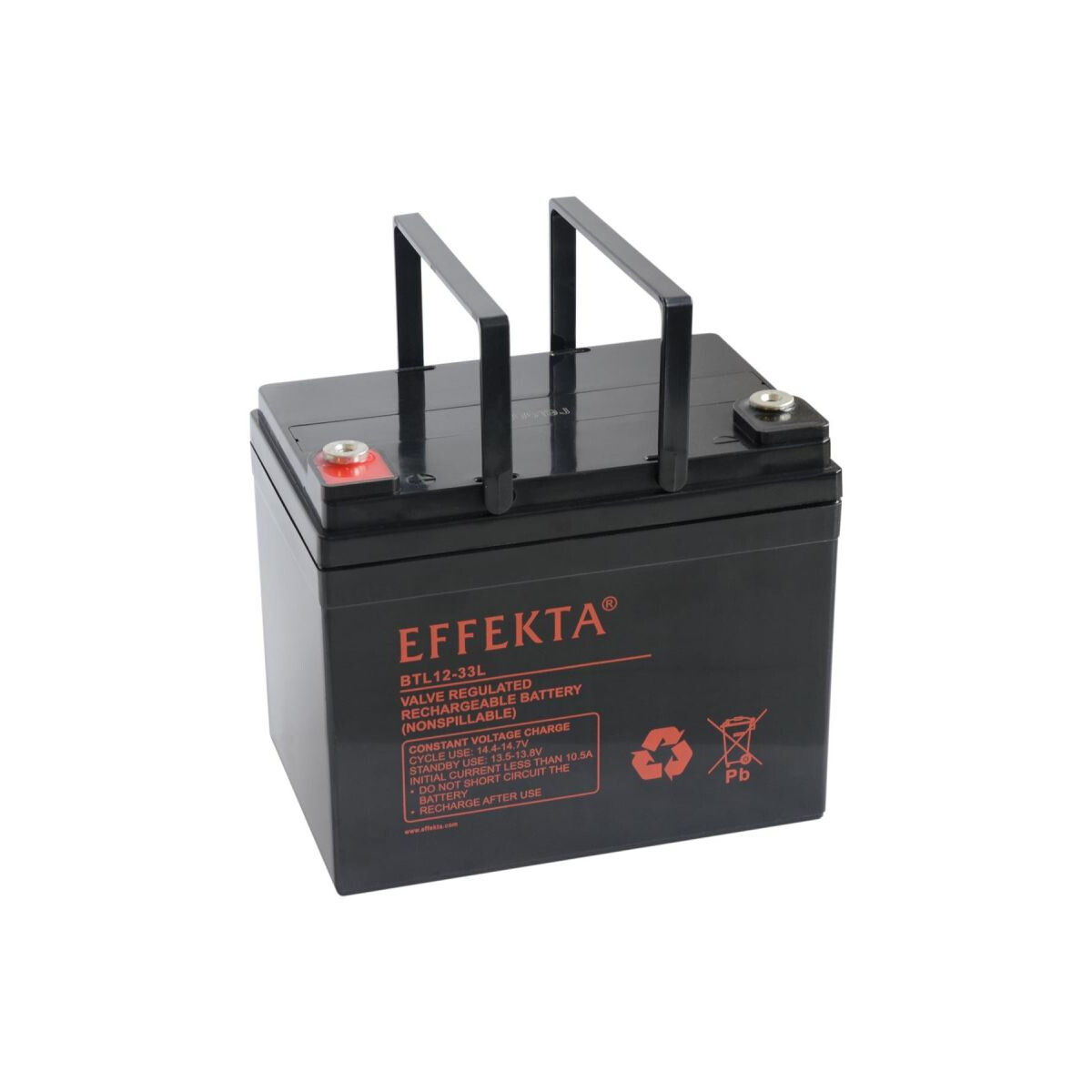Effekta BTL 12-33L AGM Akku 12V 33Ah – passend für USV, Notstrom & Sicherheitstechnik