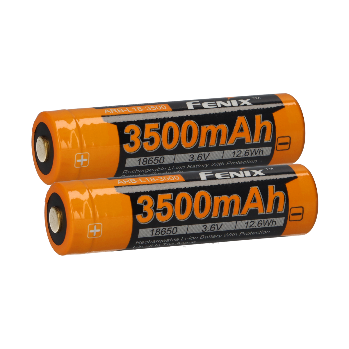 2x Fenix ARB-L18-3500 Li-Ion Akku 18650, 3500mAh geschützt