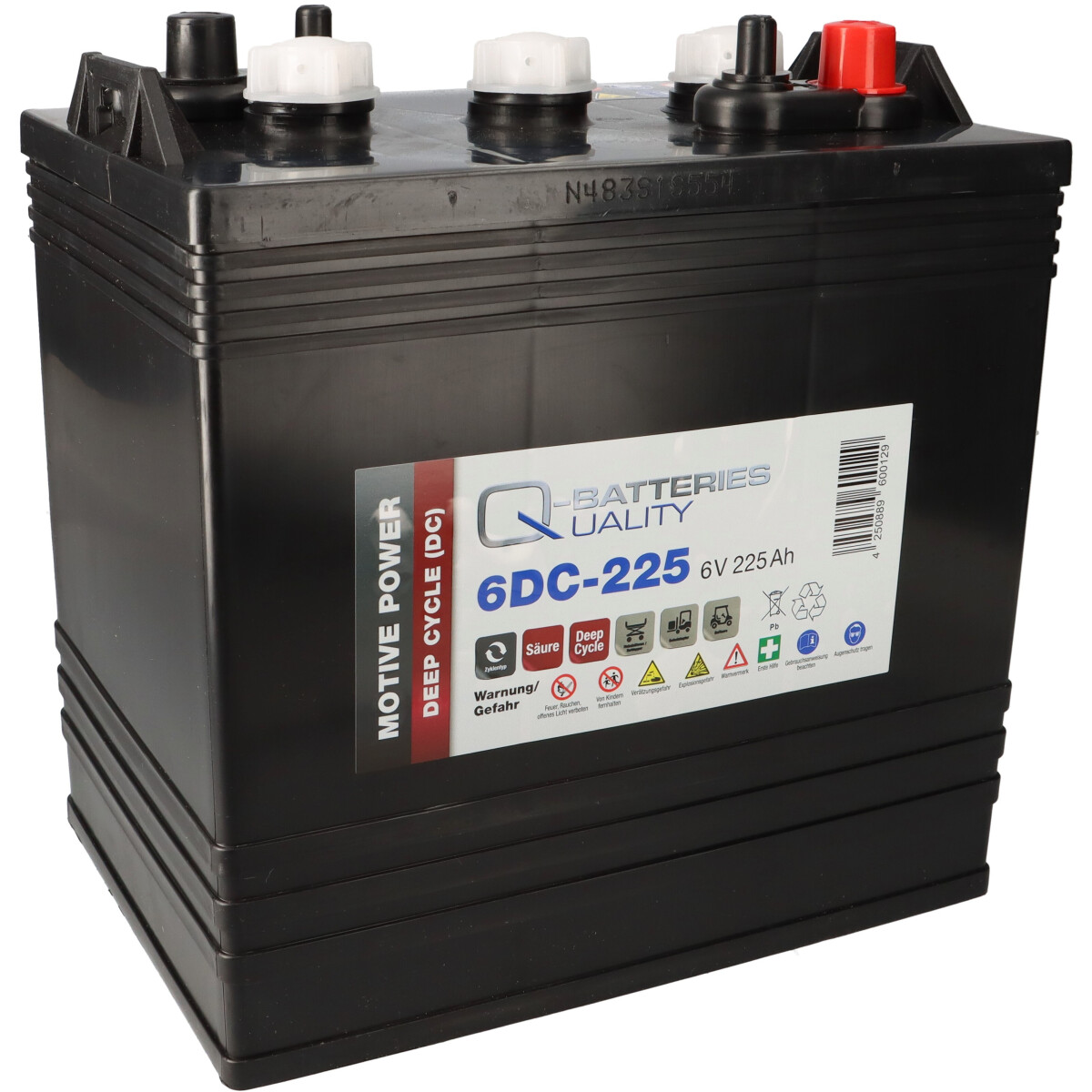 Q-Batteries 6DC-225 6V 225Ah Deep Cycle | Alternative zu Trojan T-105 & Crown CR220HD
