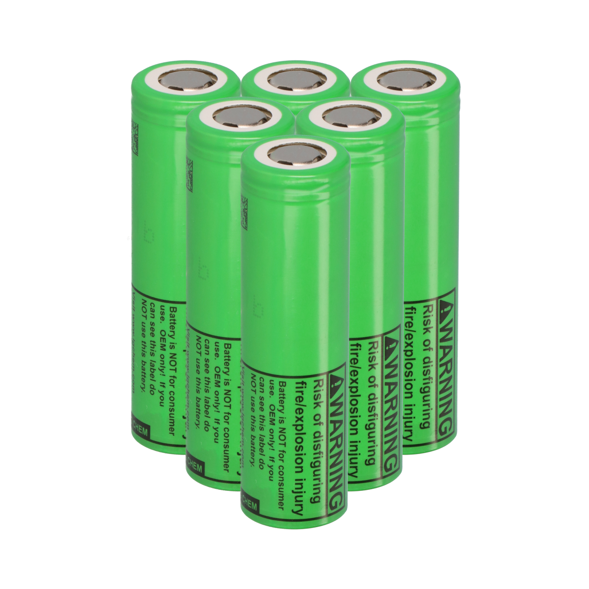6x LG INR18650-MJ1 18650 Akku 3,6V 3500mAh 10A Flat Top