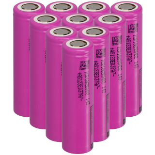 10x LG 18650 3,6V 2000mAh Akku ICR18650-HD2 25A