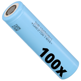 100x LG 18650 3,6V 3200mAh Akku INR18650MH1 10A