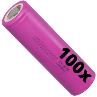 100x Lishen 21700 Akku 3,6V 4900mAh 9,6A LR2170SD