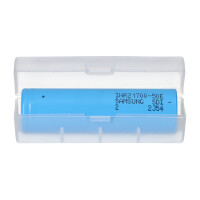Samsung INR21700-50E 21700 Akku 3,6V 4900mAh 9,8A + Schutzbo