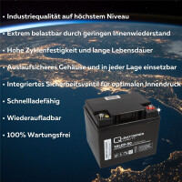 Akku kompatibel E-Mobil Freerider 2x 12V 50Ah 3