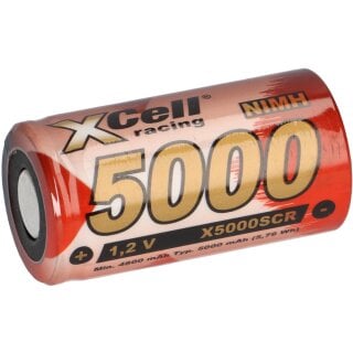 XCell SUB-C Akku Zelle 5000mAh 1,2V NIMH Hochleistungszelle