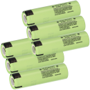 6x Panasonic Akku NCR 18650 PF 2900mAh 3,6V