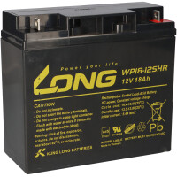 Kung Long VdS WP18-12SHR 12V 18Ah AGM Blei Accu wartungsfrei