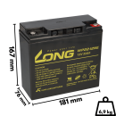 B-Ware Kung Long Akku 12V 22Ah Bleibatterie WP22-12NE zyklenfest