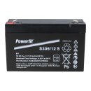 Exide Powerfit Bleiakku AGM 6V 12Ah S306/12 S