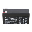 Exide Powerfit Bleiakku AGM 12V 3,4Ah S312/3.2 S 4,8mm...
