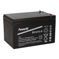 Exide Powerfit Bleiakku AGM 12V 12Ah S312/12 S 1