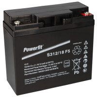 Exide Powerfit Bleiakku AGM 12V 18Ah S31 productbox