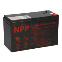 NPP HR1234W Hochstrom Bleiakku 12V 9Ah flame retardant 1