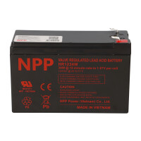 NPP HR1234W High-Rate AGM Bleiakku 12V 9Ah Faston 6,3 mm 2