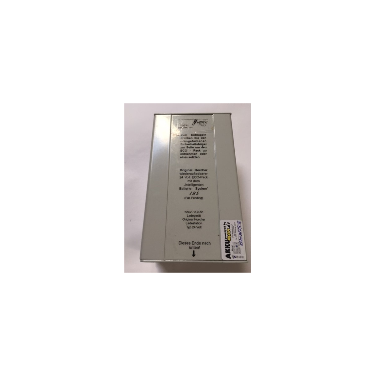 Horcher IBS Batterie 24V 2,9Ah Bleigel Neubestückung/ Zellentausch QB