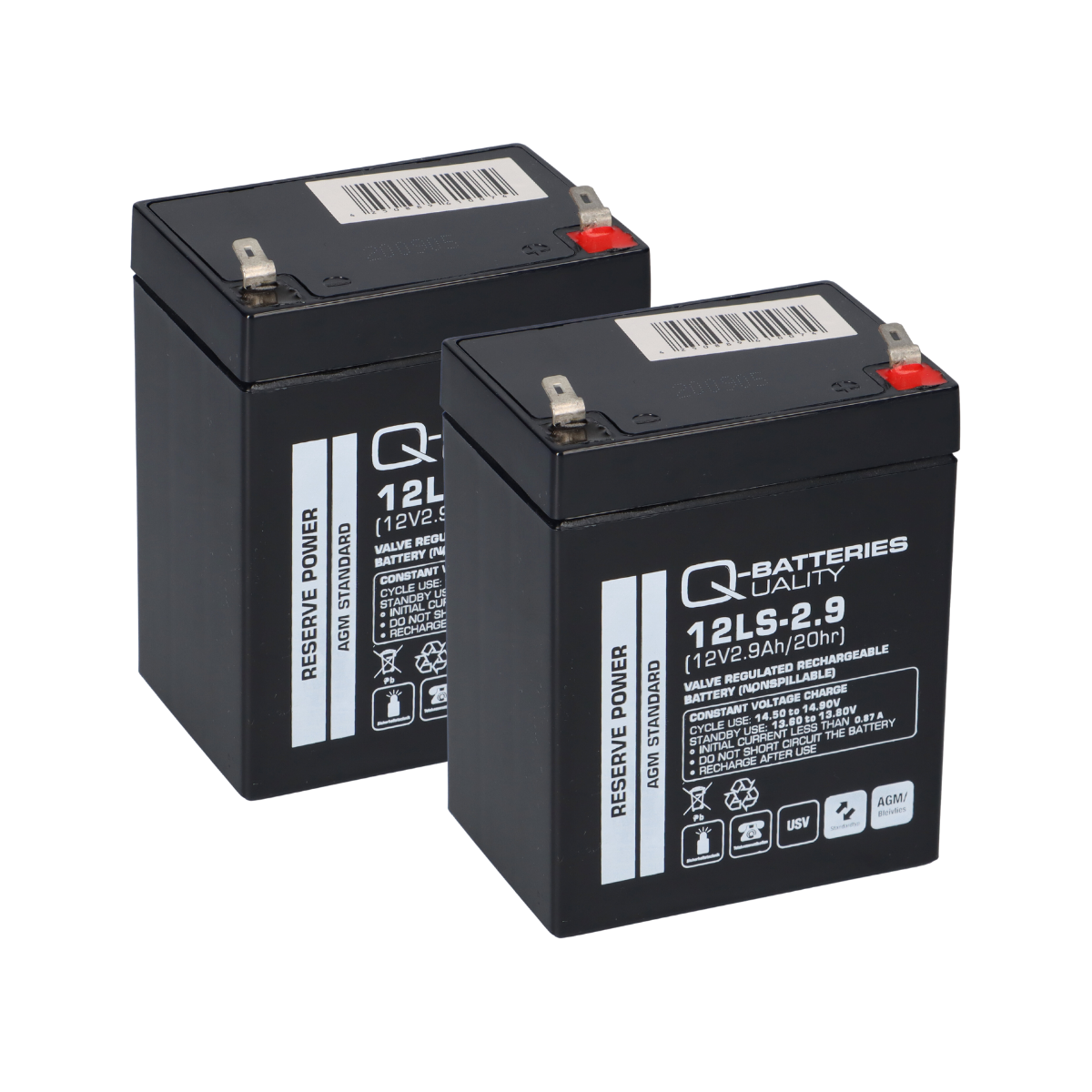 Bleigel Batterie 2x 12V, 2,9Ah Set Oxford Lifter Selbsteinbau QB
